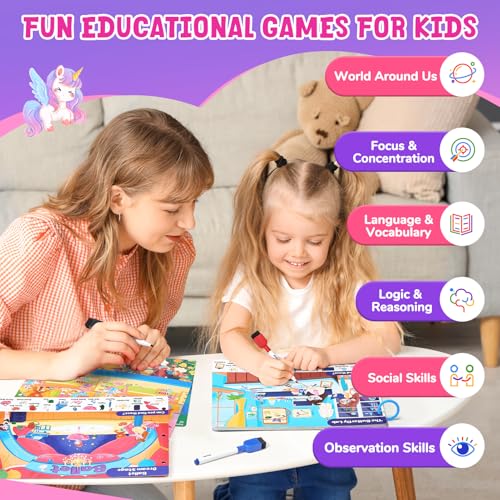 JoyCat Seek & Find Game Book, Educational Toys for Girls Ages 3-6 - style: 3. Seek & Find Girls