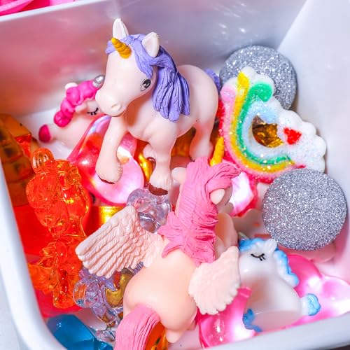 Playdough Kit – Holiday Sensory Play Set with Non-Toxic Dough, Santa Figures, Tree Decorations & Festive Accessories – Creative Play for Kids (Unicorn Playdough Kit) - style: Unicorn Playdough Kit