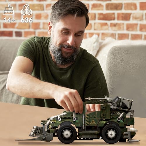 HIGH GODO Technic Car Building Blocks Set for Adults, 1465 Pieces 1:14 Super Sports Car Model Building Kits, Racing Car Collectible Gifts for Men Teenagers Boys Aged 12+ - color: Green