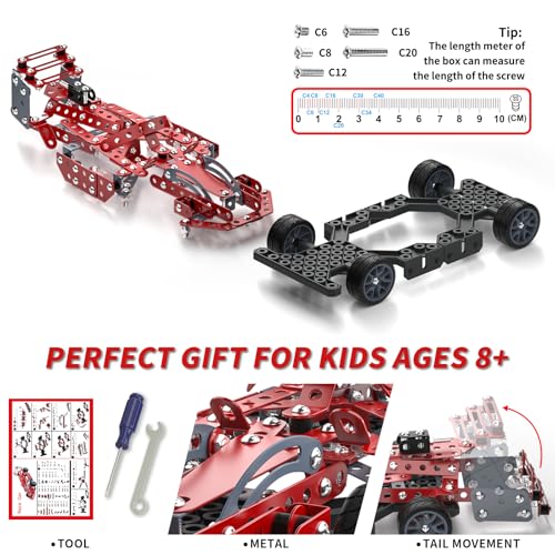 Lucky Doug Building Kit Model Car Set - STEM Project Building Toys for Kids Ages 8-12, Assembly Building Vehicle for Boys 8 9 10 11 Years Old - style: 869-3
