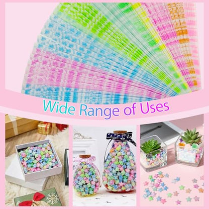 Jtnohx Luminous Origami Star Paper Strips Luminous Origami Rose 630 Sheets - color: rose