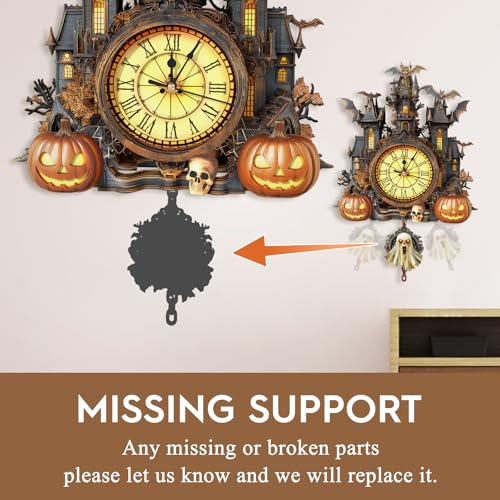 Halloween 3D Puzzles for Adults Halloween Puzzle Clock Adult Craft - color: Halloween Clock