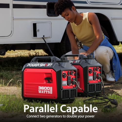 PowerSmart 3600 Watt Portable Inverter Generator for Camping or Home Use