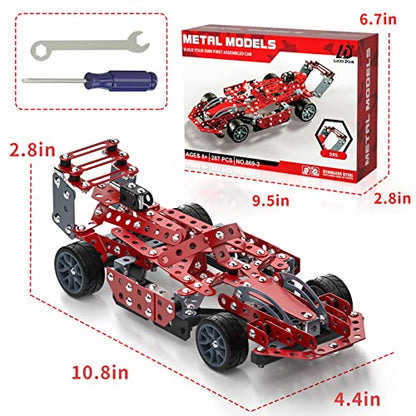 Lucky Doug Building Kit Model Car Set - STEM Project Building Toys for Kids Ages 8-12, Assembly Building Vehicle for Boys 8 9 10 11 Years Old - style: 869-3