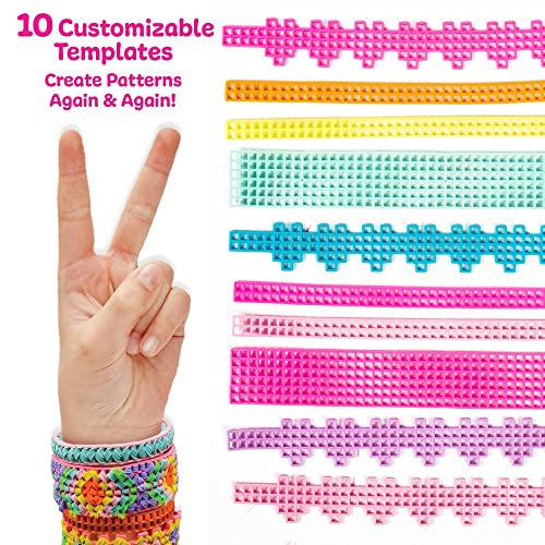 Just My Style Fashion Punch Style & Stitch Loom, Friendship Bracelet Kit, Jewelry Making Activity, Great for Birthday Parties, Sleepovers & Travel, Arts & Crafts for Kids Ages 6, 7, 8, 9 - style: Punch