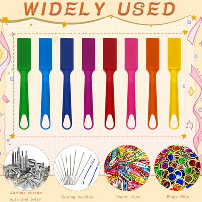 SAYAYA 12 PCS Magnetic Bingo Wands 7.87 Inch 12 Colors Magnet Sticks for Bingo Chips, Family Game Night, Science Learning, Counting Activities, and Educational Fun, Classroom Supplies - color: 12 Pcs