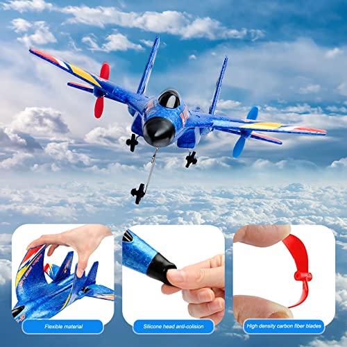 SU-27 RC Airplane for Kids Adults Beginners Fighter Jet Ready To Fly - color: Blue Su27