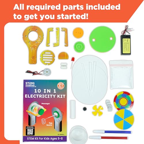 Butterfly EduFields 10in1 STEM Electricity kit for Kids 5-8-12| Science Kit - style: 10in1 Engineering Building Toy