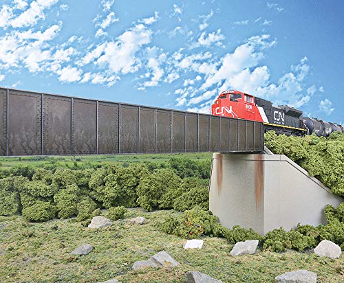 Walthers Cornerstone 90' Single-Track Railroad Through Girder Bridge 933-4503 HO Scale Model Railroad - Structure Kit - style: 90' Single-Track Railroad Through Girder Bridge