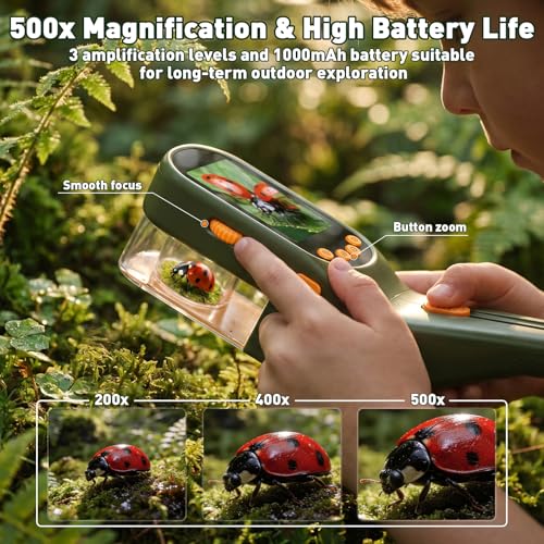 SEEKID Bug Catcher for Kids with 2.4" Screen (Dark Green) - color: Forest Green