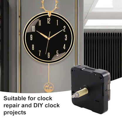 EMOON 2-Pack Quartz Clock Movement Replacement, Battery Operated Silent Clock Mechanism Kit for DIY Wall Clock Repair & Custom Clocks,Total Shaft Length 13 mm & 20 mm - size: Total Shaft Length 13MM+20MM