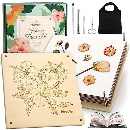 Aboofx Wooden Flower Pressing Kit, 11x11 Inch 10 Layers for Pressed Flowers - size: 11" x 11" 10 Layers