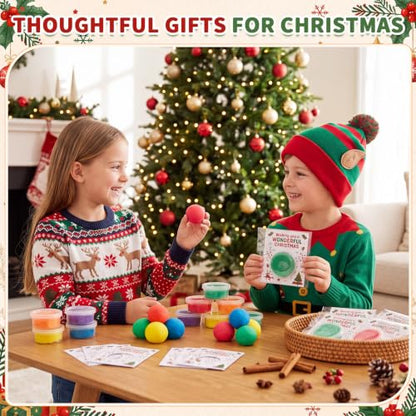 Viorawhite 48 Pcs Wonderful Christmas Air Dry Clay Kits for Kids - style: Wonderful Christmas