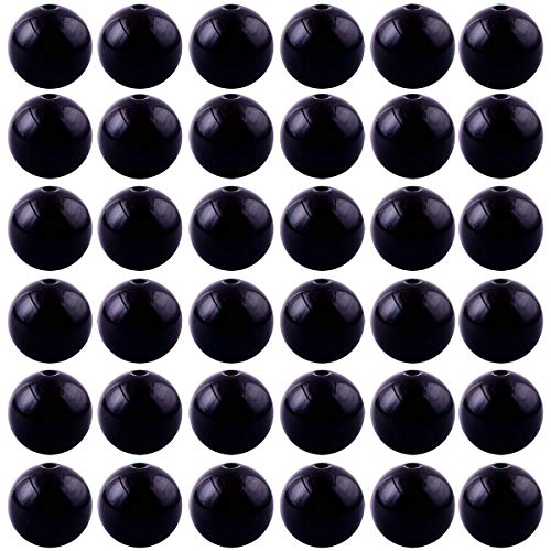 Natural Stone Beads 100pcs 8mm Black Obsidian Round Genuine Real Stone Beading Loose Gemstone Hole Size 1mm DIY Charm Smooth Beads for Bracelet Necklae Earrings Jewelry Making (Black Obsidian, 68mm) - color: Black Obsidian, size: 8mm