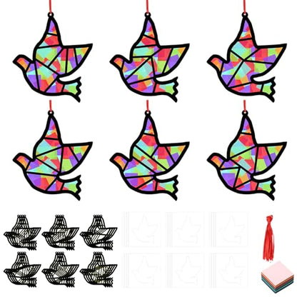 Sinload 24 Pcs Dove Crafts Religious Sunday School Dove Tissue Paper Kit - style: Dove