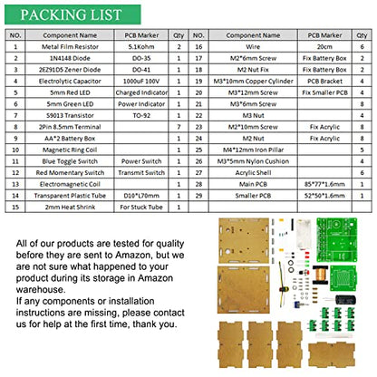 Soldering Practice Kit Projects DIY Toys Electric Magnetic Transmitter Educational Electronics Kit Mini DIY Shooting Game Fun Soldering Project