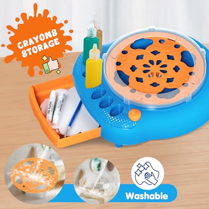 Spin Art Machine for Kids, Paint Spinner Arts & Crafts Kit for Ages 4-12 - color: Blue
