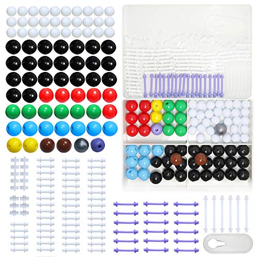 LINKTOR Chemistry Molecular Model Kit, Student or Teacher Set for Organic and Inorganic Chemistry Learning, Motivate Enthusiasm for Learning and Raising Space Imagination (190 Pack) - color: 189pcs Kit