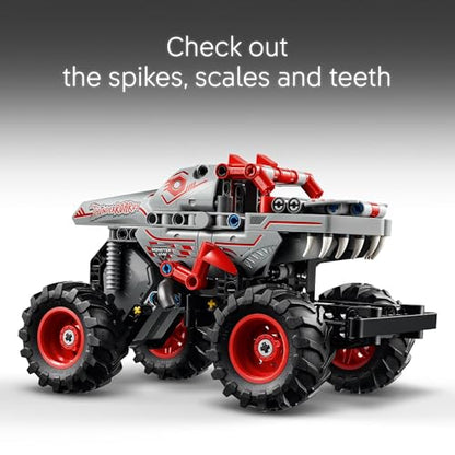 LEGO Technic Monster Jam ThunderROARus Pull-Back Monster Truck Toy - Building Toy for Kids, Boys and Girls, Ages 7+ - Creative Gift Idea for Lovers of Trucks - 42200 - style: ThunderROARus