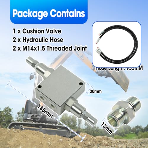 Mini Excavator Cushion Valve Kit Fit for Swivel Motor Assembled