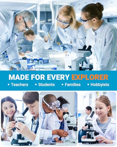 Microscope Slides and Covers Kit – 50 Blank Pre-Cleaned Glass Slides for Microscope, 100 Cover Slips, for Teachers, Students, Families, and Science Enthusiasts