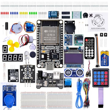 ELEGOO ESP-32 Super Starter Kit with Tutorial Compatible with Arduino IDE