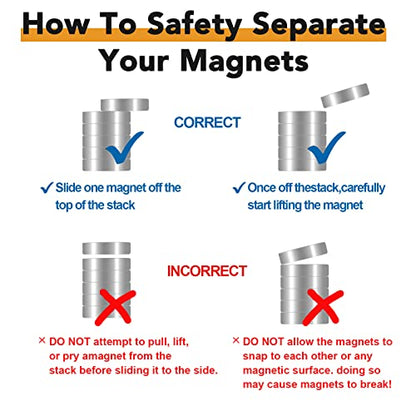 TRYMAG Small Strong Magnets, 6x2mm Rare Earth Magnet, 100Pcs - color: Silver, size: 6x2mm-100Pcs