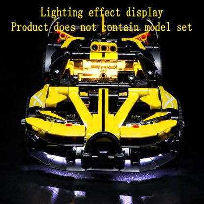 GEAMENT LED Light Kit Compatible with LEGO Bugatti Bolide - for Technic 42151 Model Set (Model Set Not Included)