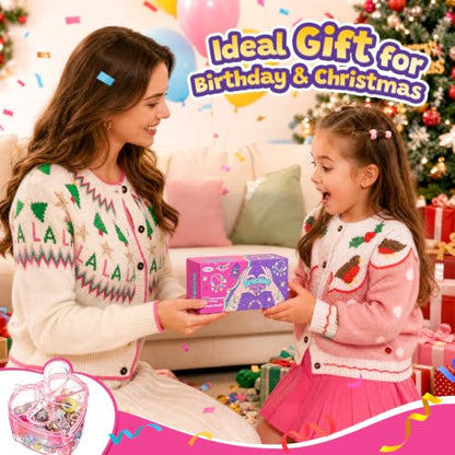 Umikk Charm Bracelet Jewelry Making Kit for Girls 8-12 Kids' Bead DIY Kit - size: 2（2.9“x5.6”）