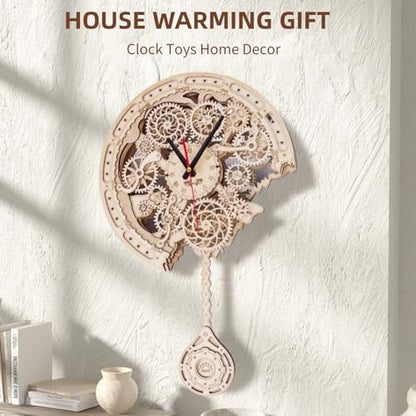 3D Wooden Puzzle Clock for Adults - color: Clock