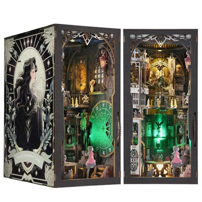 TOYQI Book Nook Kit, DIY Miniature Dollhouse Kit for Adults and Teens - color: Tarot Divination