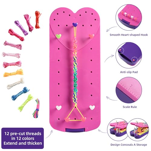 QDGMXIV Bracelet Making Kit for Girl 7 8 9 10 11 12 Year Old, Arts and Crafts Kid Gifts for Birthday