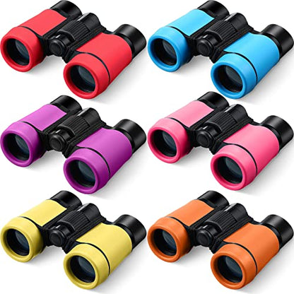 Yunsailing 6 Pcs Binoculars for Kids for Age 3-12 Years - color: Cute Colors