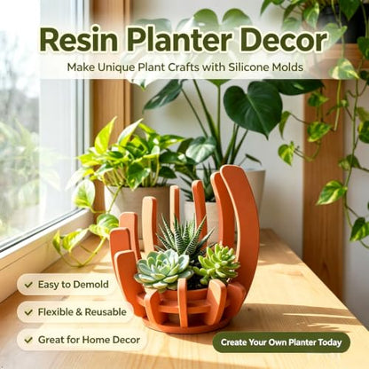 Splicing Candle Holder Silicone Mold for Epoxy Resin Casting - color: Splicing Resin Mold