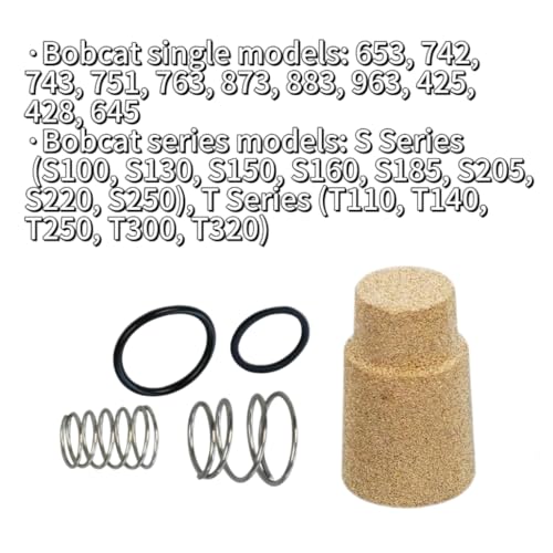 Hydraulic Case Drain Filter 6661807 Compatible with Bobcat 653/742/743/751/763/873/883/963 & S100-S250/T110-T320 Series