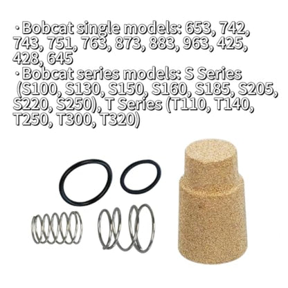 Hydraulic Case Drain Filter 6661807 Compatible with Bobcat 653/742/743/751/763/873/883/963 & S100-S250/T110-T320 Series