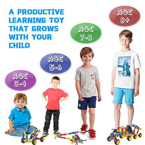 Kids STEM Building Toys for 3 4 5 6 7 8+ Year Old Boys Girls Birthday Gifts - style: 110pcs