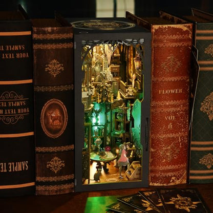 TOYQI Book Nook Kit, DIY Miniature Dollhouse Kit for Adults and Teens - color: Tarot Divination