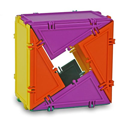 3D Building Set for Learning Math, Includes Many Online Activities,32-pc, Made in USA (Triangle/Rectangle/Square)