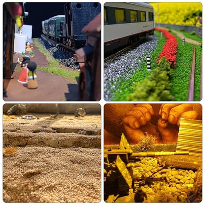 Miniature Rock Basing Kit Miniature Rock Landscape Rocks DIY Terrain Model Kit Basing Kit for Terrain Scenery Landscape Model Railroad Sand Table Material, Black - color: Black