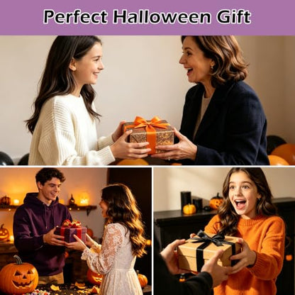 Louise Maelys Halloween Embroidery Kit for Beginners with Pumpkin Ghost - color: Happy Halloween