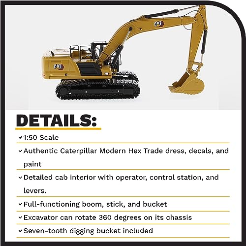 Diecast Masters 1:50 Caterpillar 336 Next Generation Hydraulic Excavator Model Toy
