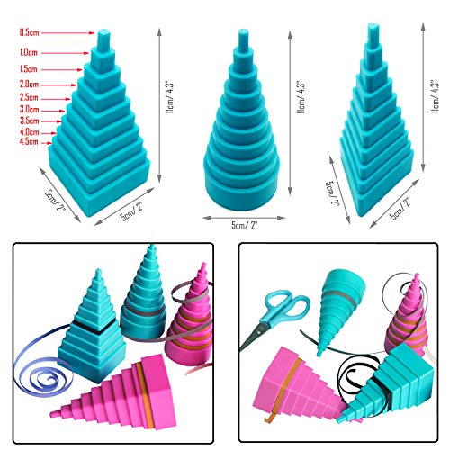 Woohome Quilling Supplies Paper Quilling Kits with 12 Quilling Tools and 36 Colors 880 Strips Quilling Paper for Craft - color: Style 3