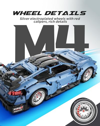1/10 M4 Remote Control Car Building Kit with Light Motor Battery