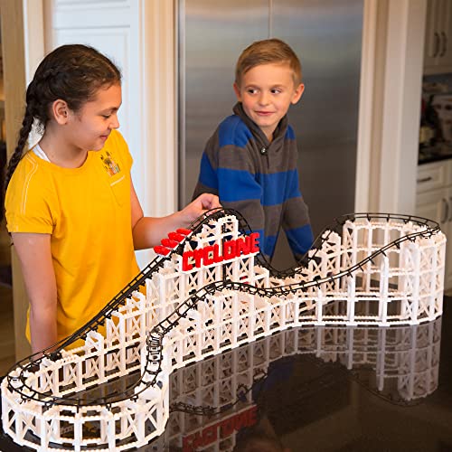 CDX Blocks: Cyclone - 900+ Pieces, Building Brick Set, Gravity Powered Roller Coaster Model, Promotes STEM Learning - style: Cyclone