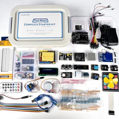 Most Complete Starter Kit for UNO R3 Project Electronics Starter Kit with Tutorial Compatible with IDE STEM Projects for Teens Adults Robotics & Engineering Kits Science | Coding | Programming Kit
