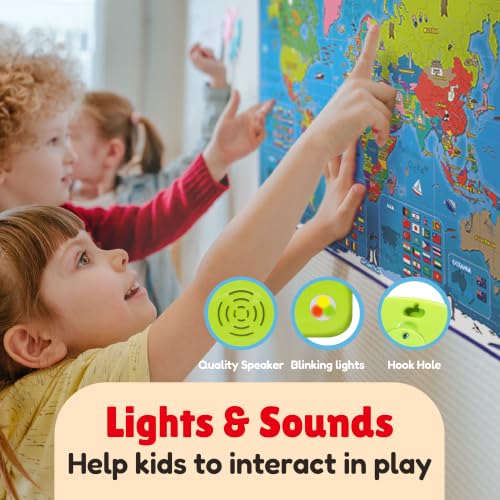 BEST LEARNING i-Poster My World - Interactive Talking World Map for Kids - style: World Map