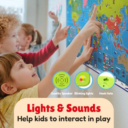 BEST LEARNING i-Poster My World - Interactive Talking World Map for Kids - style: World Map