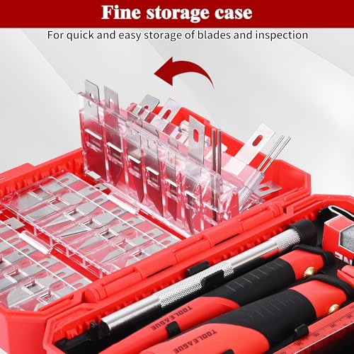 TOOLEAGUE 40Pcs Craft Knife Set, Precision Hobby Knife