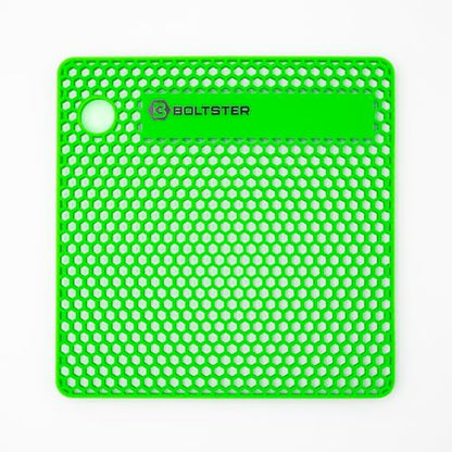 Boltster Original Silicone Fastener Organizer Tray, Bolt and Screw Holder for Mechanics, Automotive, Industrial and DIY Projects, Heat and Chemical Resistant, Green - color: Green